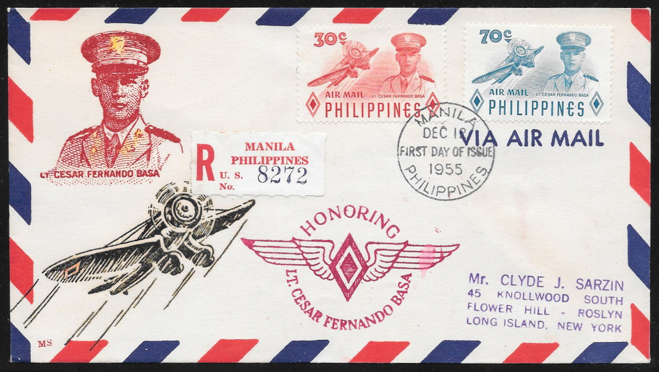 Philippines 1955 First Day Air Mail 